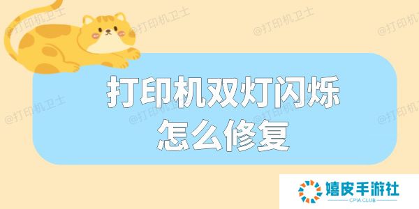 打印机双灯闪烁怎么修复 这份指南请收好