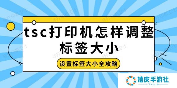 tsc打印机怎样调整标签大小