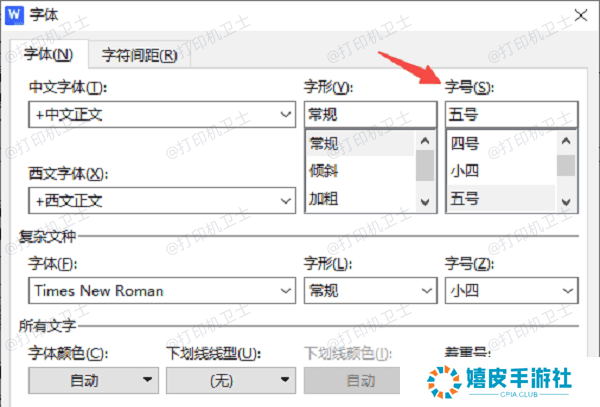 调整字体大小和段落布局